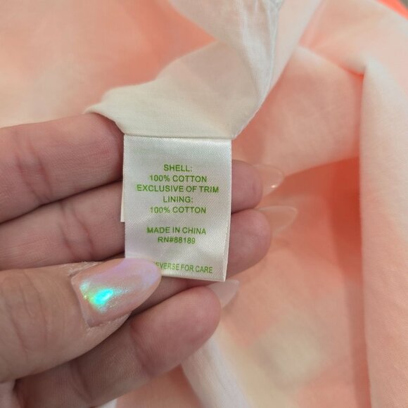 Lilly Pulitzer Sleeveless Delia Dress Sz 4 Sunrise Orange Wild Flowers Sweet Tea - Picture 5 of 7